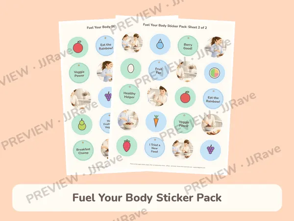 Fuel Your Body Sticker Pack
