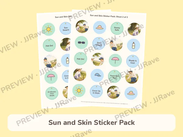 Sun and Skin Sticker Pack