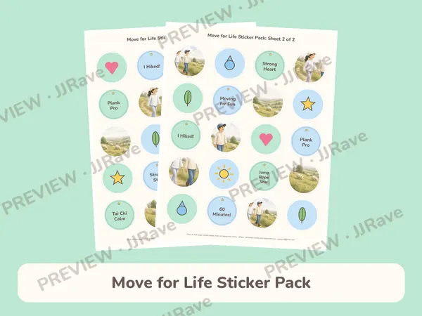 Move for Life Sticker Pack
