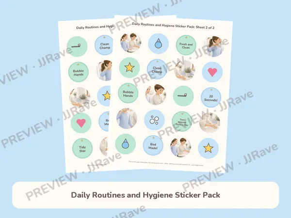 Daily Routines and Hygiene Sticker Pack