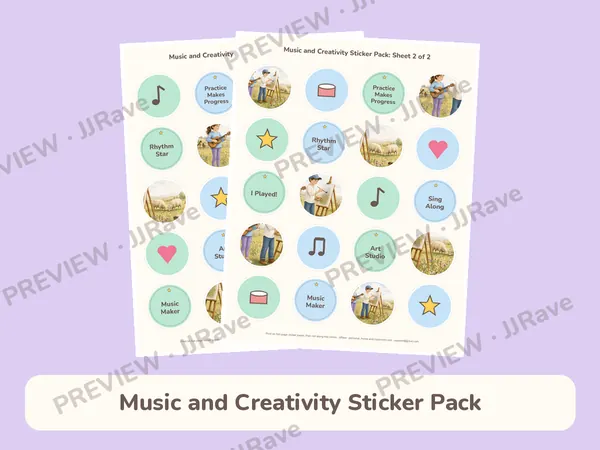 Music and Creativity Sticker Pack