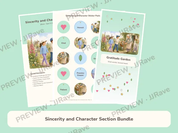 Sincerity and Character Section Bundle