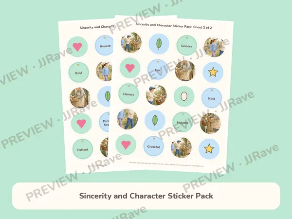 Sincerity and Character Sticker Pack