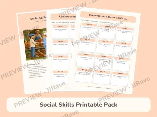 Social Skills Printable Pack