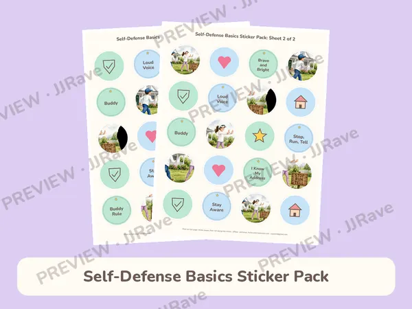 Self-Defense Basics Sticker Pack