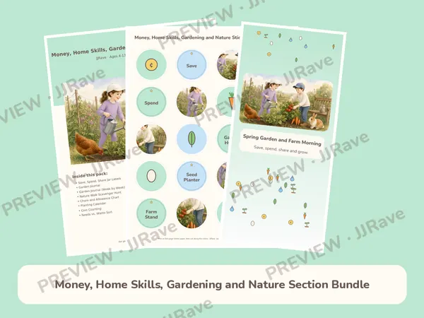 Money, Home Skills, Gardening and Nature Section Bundle