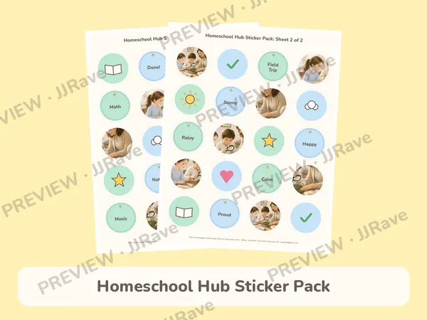 Homeschool Hub Sticker Pack