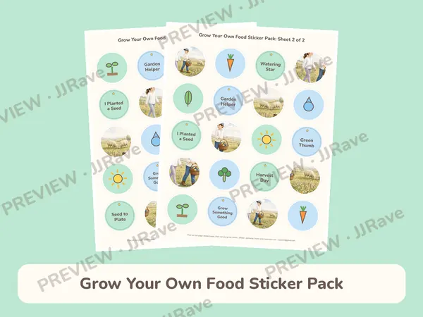 Grow Your Own Food Sticker Pack