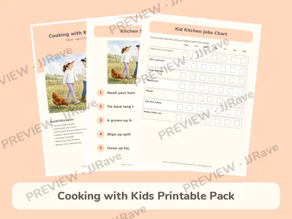 Cooking with Kids Printable Pack
