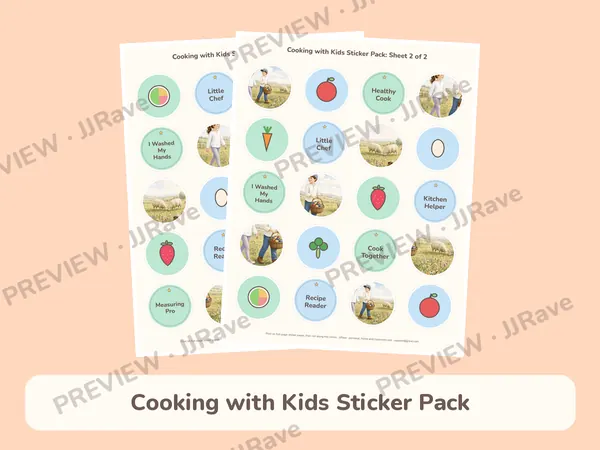 Cooking with Kids Sticker Pack