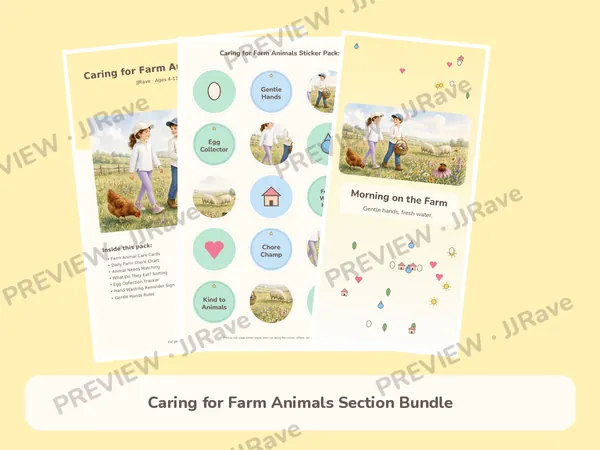 Caring for Farm Animals Section Bundle