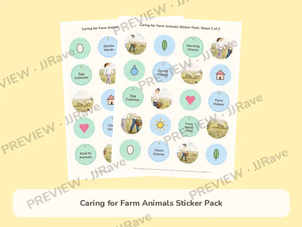 Caring for Farm Animals Sticker Pack