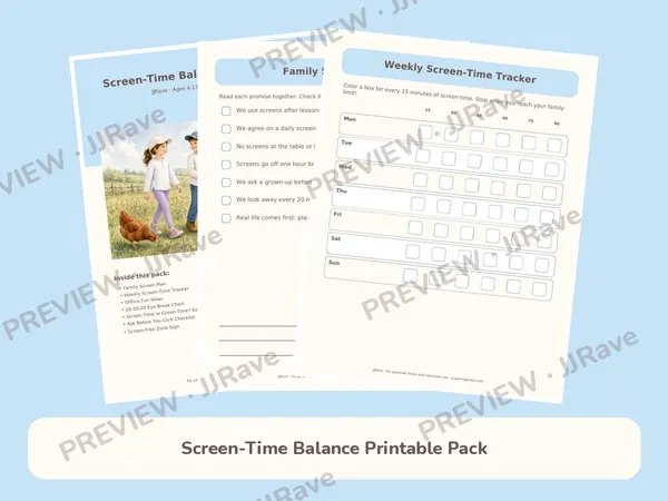 Screen-Time Balance Printable Pack