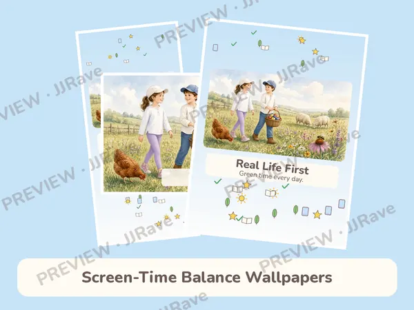 Screen-Time Balance Wallpapers