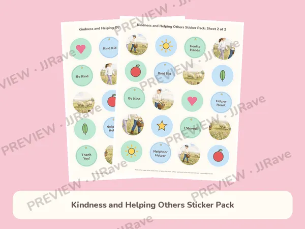 Kindness and Helping Others Sticker Pack