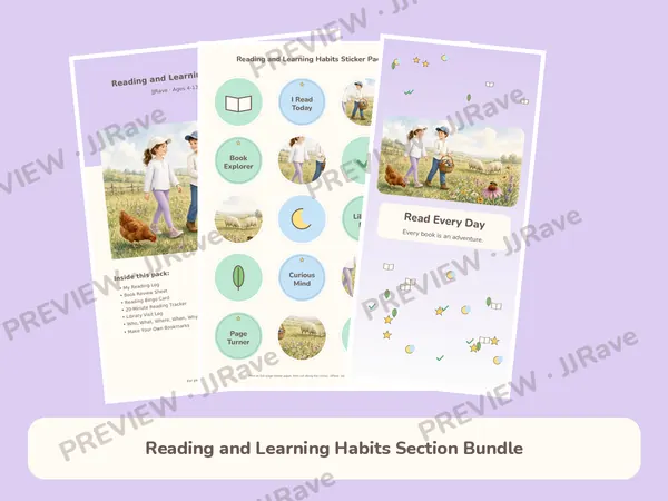 Reading and Learning Habits Section Bundle
